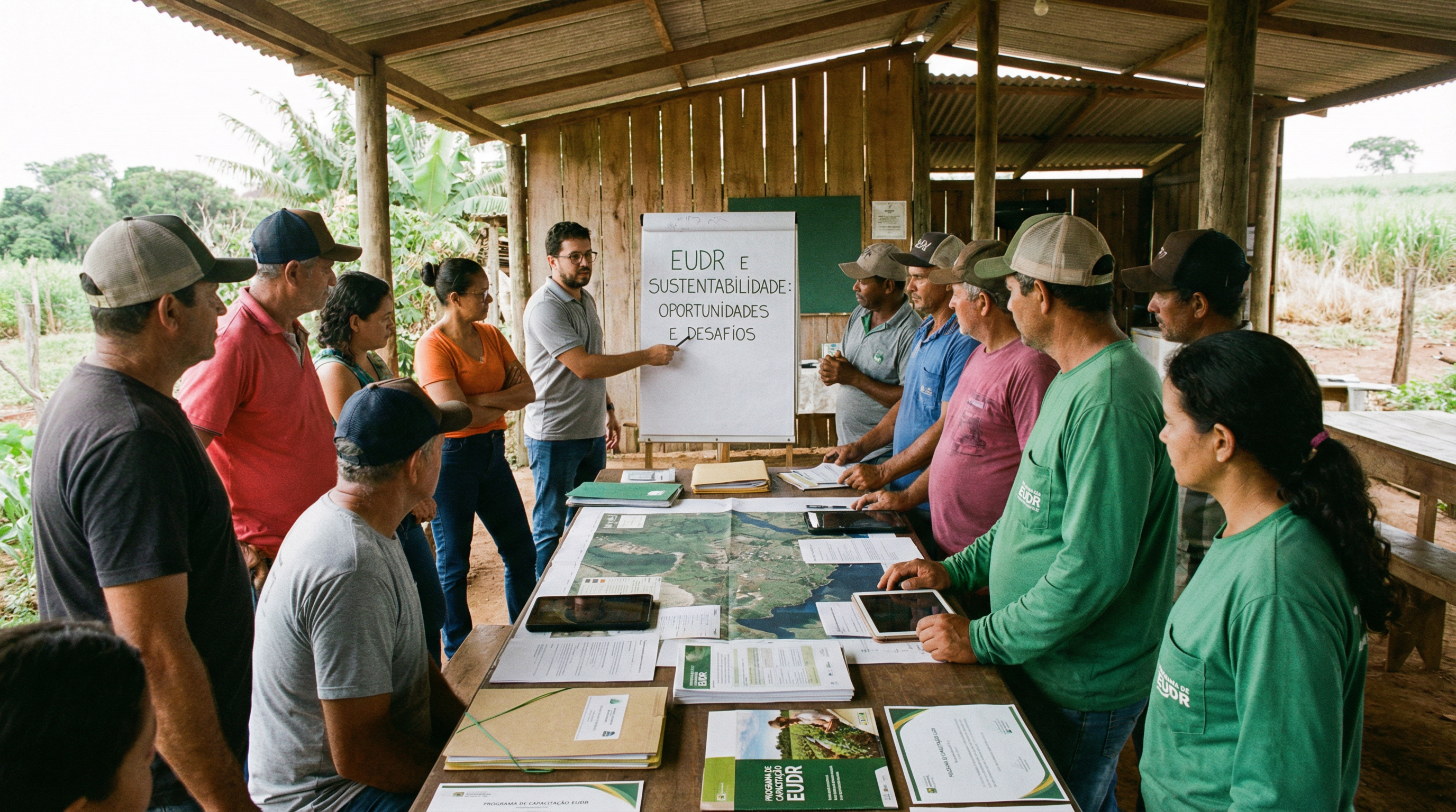 Workshop de treinamento com produtores rurais